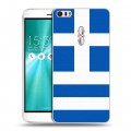 Дизайнерский пластиковый чехол для Asus ZenFone 3 Ultra Флаг Греции