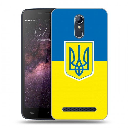 Дизайнерский силиконовый чехол для Homtom HT17 Флаг Украины
