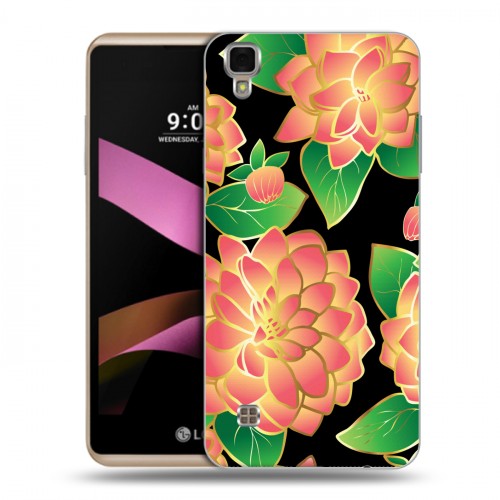 Дизайнерский пластиковый чехол для LG X Style Люксовые цветы