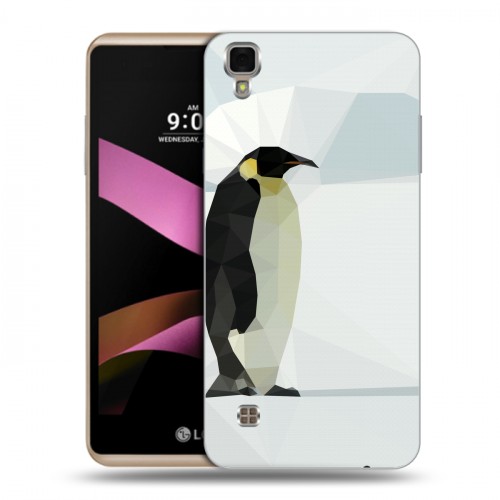 Дизайнерский пластиковый чехол для LG X Style Пингвины