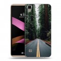 Дизайнерский силиконовый чехол для LG X Style лес