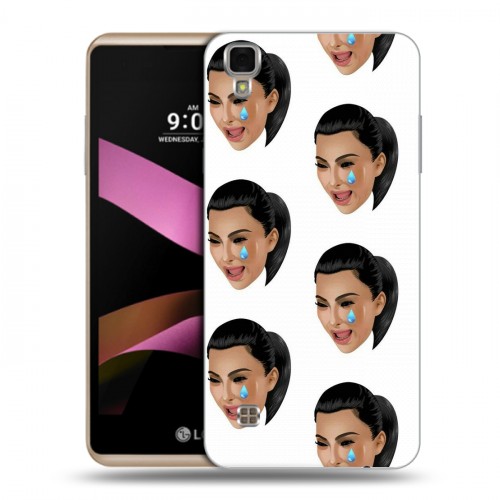 Дизайнерский пластиковый чехол для LG X Style Ким Кардашьян
