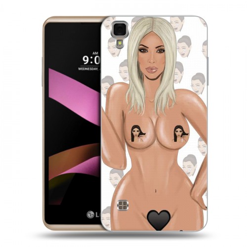 Дизайнерский пластиковый чехол для LG X Style Ким Кардашьян