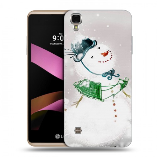 Дизайнерский пластиковый чехол для LG X Style Снеговики