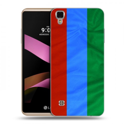 Дизайнерский пластиковый чехол для LG X Style Флаг Дагестана