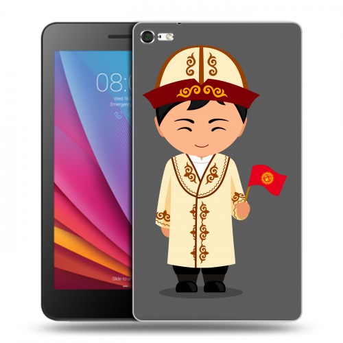 Дизайнерский силиконовый чехол для Huawei MediaPad T2 7.0 Pro флаг Киргизии