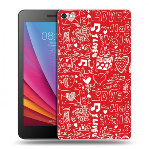 Дизайнерский силиконовый чехол для Huawei MediaPad T2 7.0 Pro День Святого Валентина
