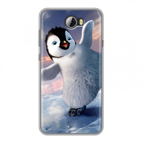 Дизайнерский пластиковый чехол для Huawei Y5 II Пингвины