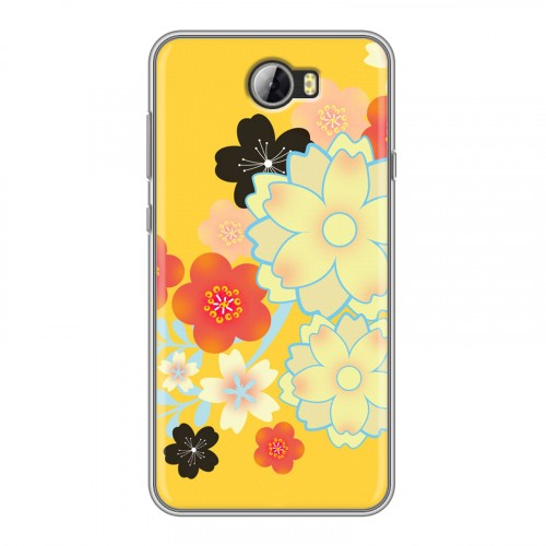 Дизайнерский силиконовый чехол для Huawei Y5 II Цветы кимоно
