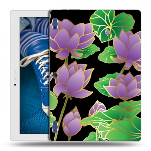 Дизайнерский силиконовый чехол для Lenovo Tab 2 A10-30 Люксовые цветы