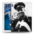 Дизайнерский силиконовый чехол для Lenovo Tab 2 A10-30 Юрий Гагарин