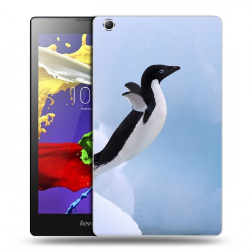 Дизайнерский силиконовый чехол для Lenovo Tab 3 7 Essential Пингвины