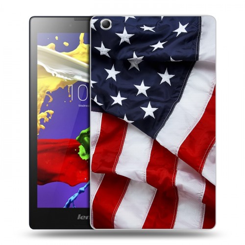 Дизайнерский силиконовый чехол для Lenovo Tab 3 7 Essential Флаг США