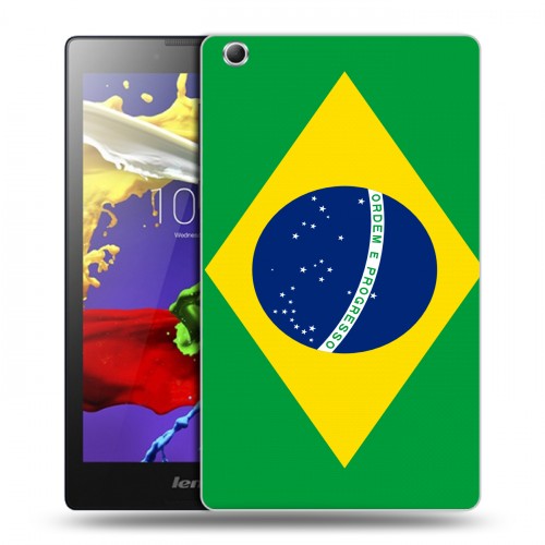 Дизайнерский силиконовый чехол для Lenovo Tab 3 7 Essential Флаг Бразилии