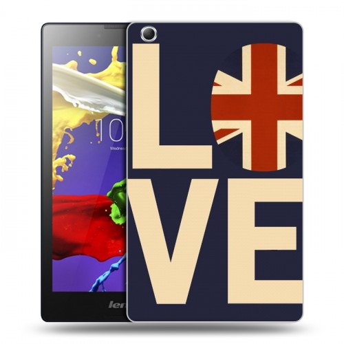 Дизайнерский силиконовый чехол для Lenovo Tab 3 7 Essential Флаг Британии