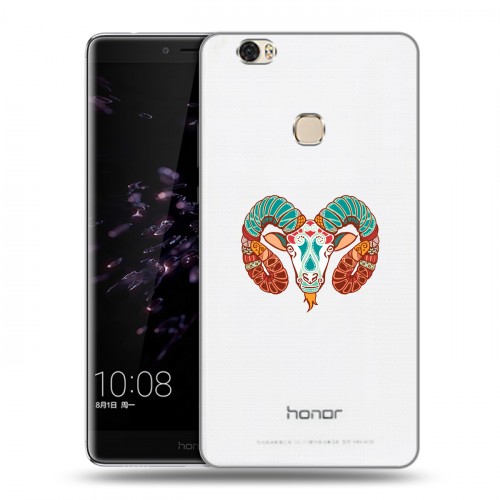 Полупрозрачный дизайнерский пластиковый чехол для Huawei Honor Note 8 Прозрачные знаки зодиака