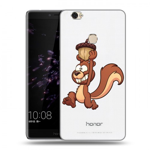 Полупрозрачный дизайнерский пластиковый чехол для Huawei Honor Note 8 Прозрачные белки