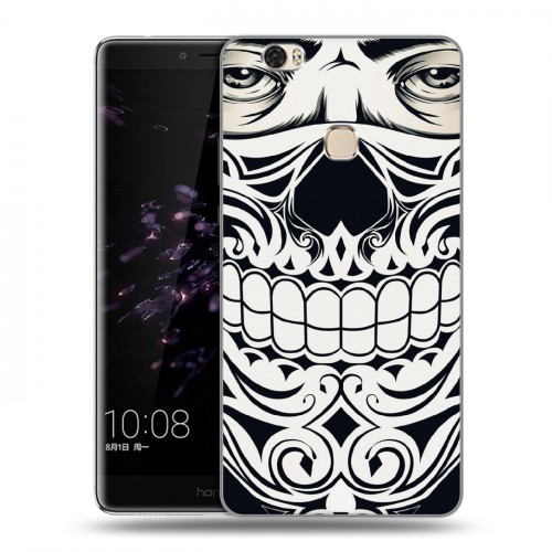 Дизайнерский пластиковый чехол для Huawei Honor Note 8 Маски Black White