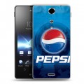 Дизайнерский пластиковый чехол для Sony Xperia TX Pepsi