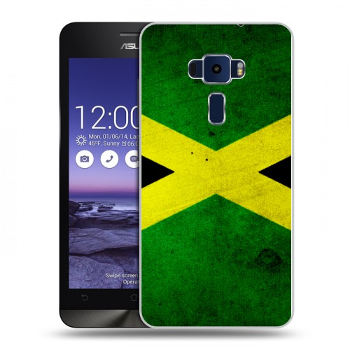 Дизайнерский пластиковый чехол для Asus ZenFone 3 5.2 Флаг Ямайки