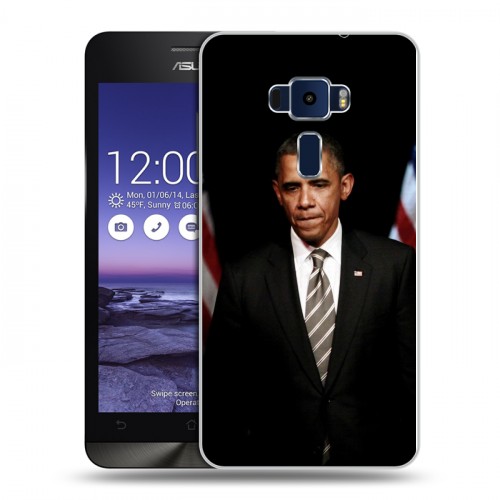 Дизайнерский пластиковый чехол для Asus ZenFone 3 5.2 Барак Обама