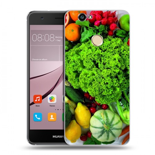 Дизайнерский силиконовый с усиленными углами чехол для Huawei Nova Овощи