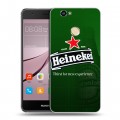 Дизайнерский силиконовый с усиленными углами чехол для Huawei Nova Heineken