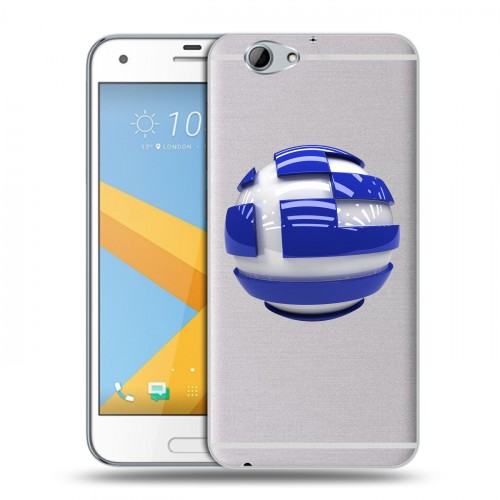 Полупрозрачный дизайнерский силиконовый чехол для HTC One A9S флаг греции