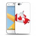 Дизайнерский силиконовый чехол для HTC One A9S Флаг Канады