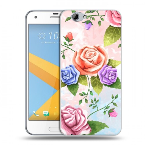 Дизайнерский пластиковый чехол для HTC One A9S Романтик цветы