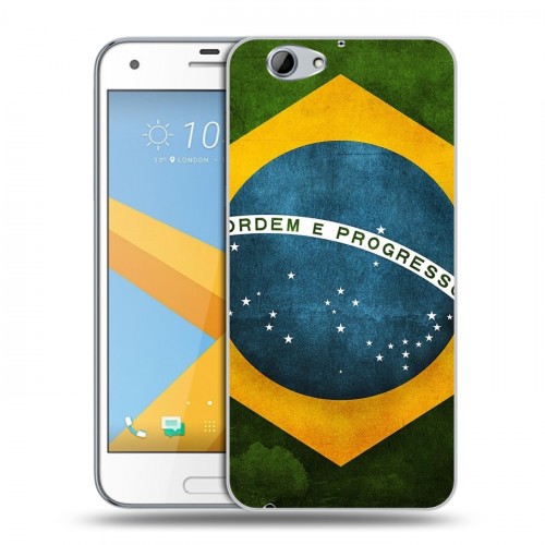 Дизайнерский пластиковый чехол для HTC One A9S Флаг Бразилии