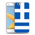 Дизайнерский пластиковый чехол для HTC One A9S Флаг Греции