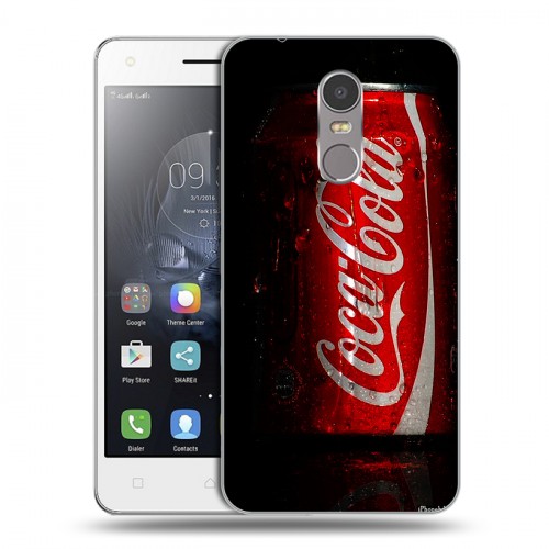 Дизайнерский пластиковый чехол для Lenovo K6 Note Coca-cola