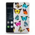 Полупрозрачный дизайнерский пластиковый чехол для Huawei Y6II прозрачные Бабочки 