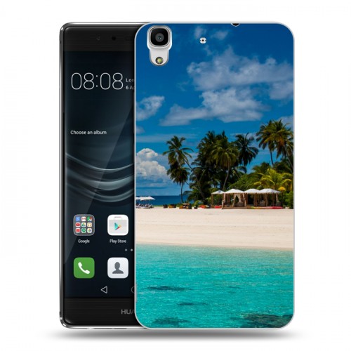 Дизайнерский пластиковый чехол для Huawei Y6II пляж