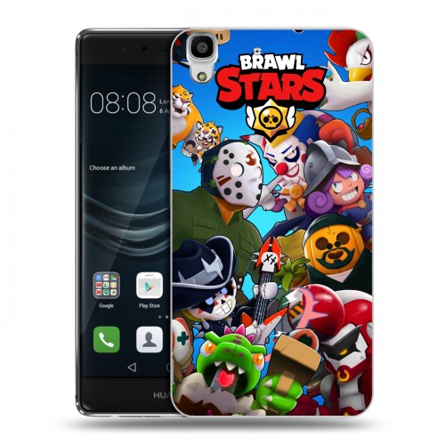 Дизайнерский пластиковый чехол для Huawei Y6II Brawl Stars