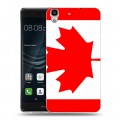 Дизайнерский пластиковый чехол для Huawei Y6II Флаг Канады