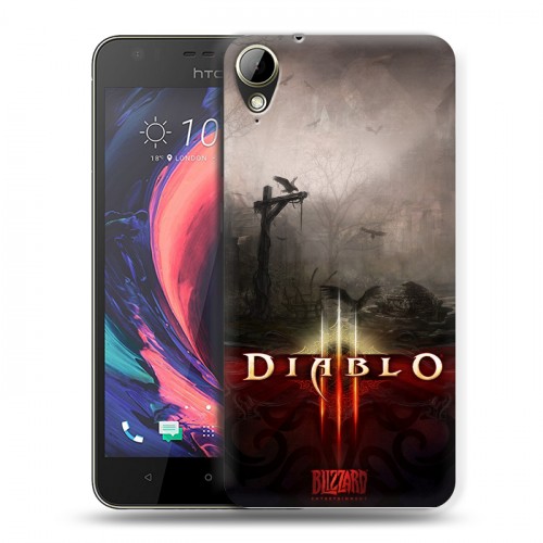 Дизайнерский пластиковый чехол для HTC Desire 10 Lifestyle Diablo