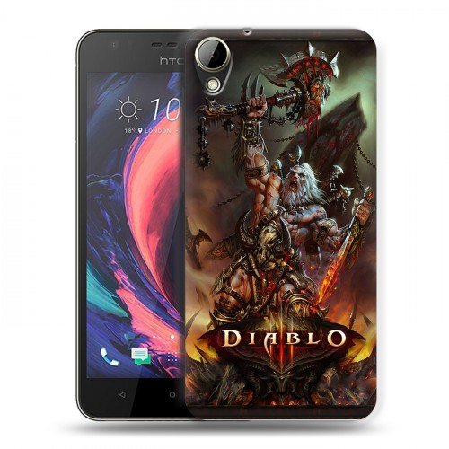 Дизайнерский пластиковый чехол для HTC Desire 10 Lifestyle Diablo