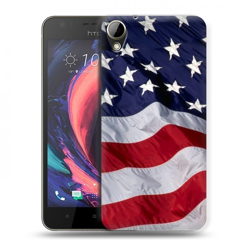 Дизайнерский пластиковый чехол для HTC Desire 10 Lifestyle Флаг США
