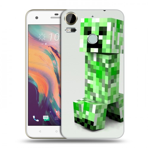 Дизайнерский пластиковый чехол для HTC Desire 10 Pro Minecraft