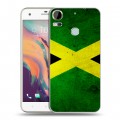 Дизайнерский пластиковый чехол для HTC Desire 10 Pro Флаг Ямайки