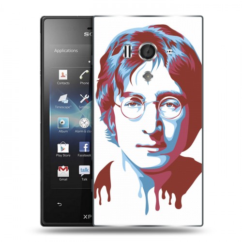 Дизайнерский силиконовый чехол для Sony Xperia acro S Джон Леннон