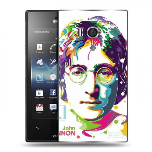 Дизайнерский пластиковый чехол для Sony Xperia acro S Джон Леннон