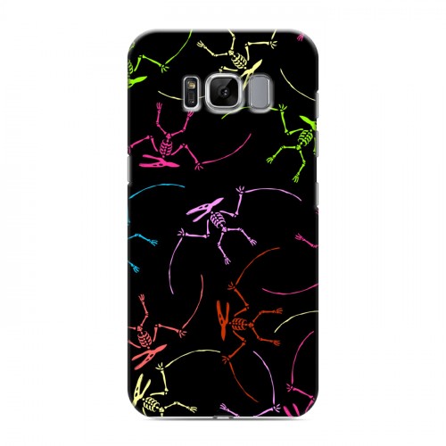 Дизайнерский силиконовый чехол для Samsung Galaxy S8 Узоры динозавров