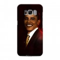 Дизайнерский силиконовый чехол для Samsung Galaxy S8 Барак Обама