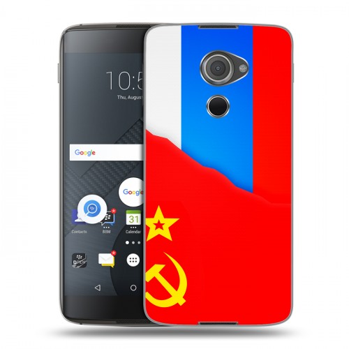 Дизайнерский пластиковый чехол для Blackberry DTEK60 Флаг СССР 