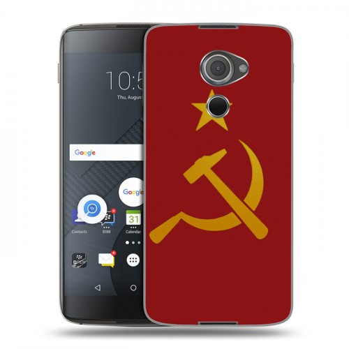 Дизайнерский пластиковый чехол для Blackberry DTEK60 Флаг СССР