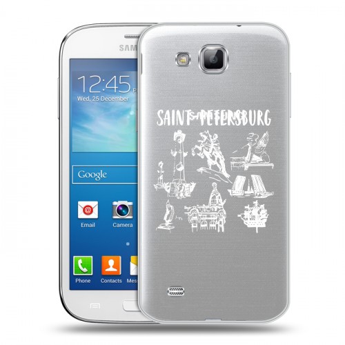 Полупрозрачный дизайнерский пластиковый чехол для Samsung Galaxy Premier Санкт-Петербург