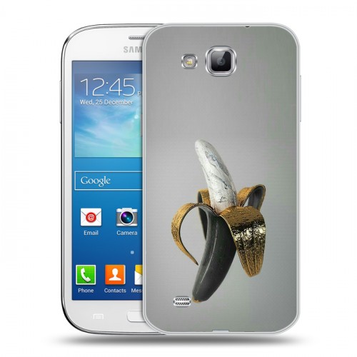 Дизайнерский пластиковый чехол для Samsung Galaxy Premier Черное золото